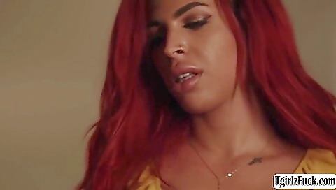 Busty Ts Rubi Maxim Fucks Big Black Cock
