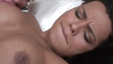Milf & huge tits are getting out of cum